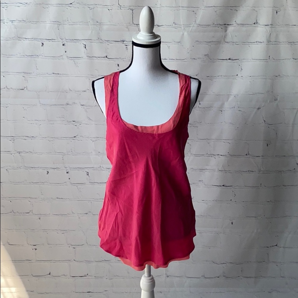 Silk Pink Layered Bebe Blouse
